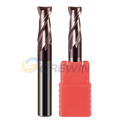 HRC60 2 Flutes Tungsten Carbide Square End Mills Cutting Tools With Good Wear Resistance