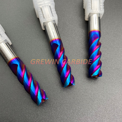 HRC60 Solid Carbide Flat End Mills CNC Milling Cutters