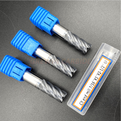 6 Flutes Solid Carbide Corner Radius End Mill Cutting Tools For Metal