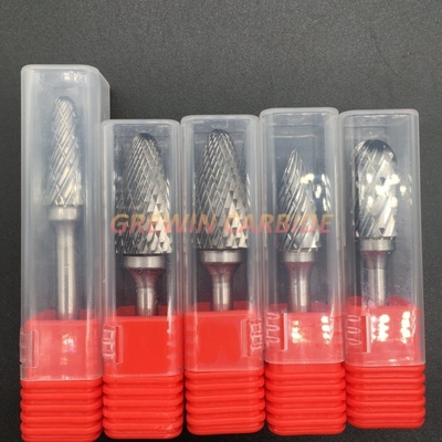 No Coating Tungsten Carbide Grinding Bit 6mm Carbide Burrs For Steel Aluminium