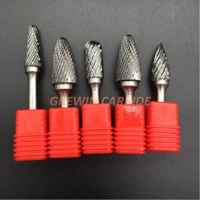 No Coating Tungsten Carbide Grinding Bit 6mm Carbide Burrs For Steel Aluminium