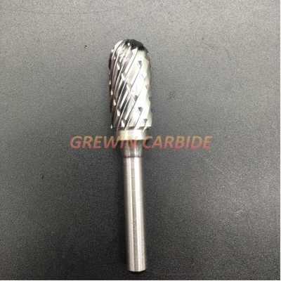 No Coating Tungsten Carbide Grinding Bit 6mm Carbide Burrs For Steel Aluminium