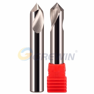 Alu 45 Degree Chamfer Router Bit Set HRC65 Tungsten Fixed Point Aluminum