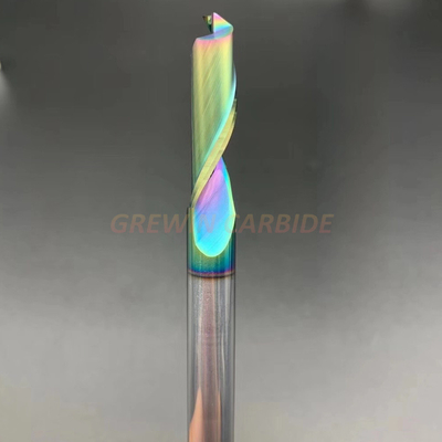 Colorful Aluminum Cutting End Mills Engraving Tungsten Carbide Cutter HRC45