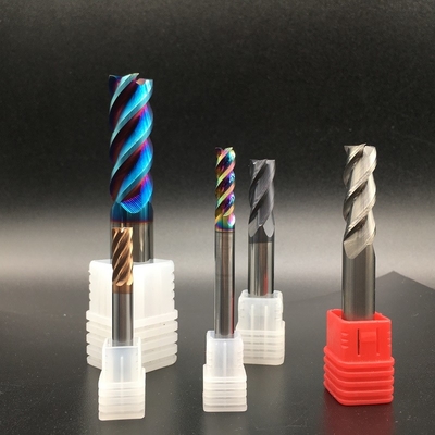 4 Flutes HRC65 HRC55 Solid Carbide End Mill for Metal Aluminium Cutting