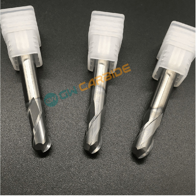 Ball Nose Shape Carbide End Mill Cutter HRC68 HRC Grade High Hardness