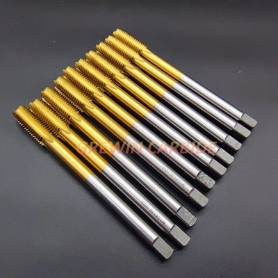 Gold High Speed Steel Tap HSS Spiral Flute Tap Through Blind Hole Tap Machine Tap