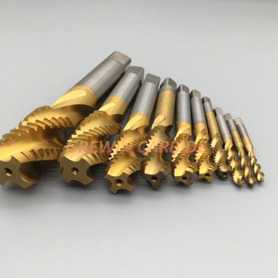 Gold High Speed Steel Tap HSS Spiral Flute Tap Through Blind Hole Tap Machine Tap