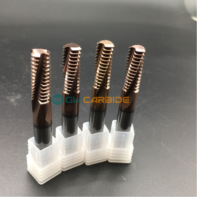 Tundsten Carbide Thread End Mill HRC55 Copper Coating