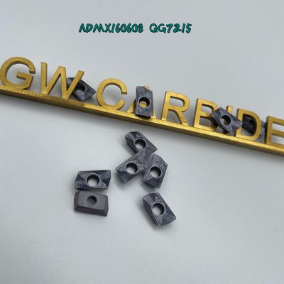 ADMX160608 QG7215 CNC Cutting Insert Carbide Indexable HRA 89 For Processing Steel