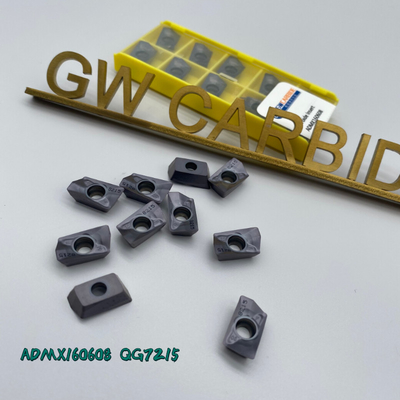 ADMX160608 QG7215 CNC Cutting Insert Carbide Indexable HRA 89 For Processing Steel