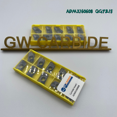 ADMX160608 QG7215 CNC Cutting Insert Carbide Indexable HRA 89 For Processing Steel