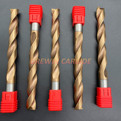Solid Carbide Twist Drills Bits Extended Length Drilling Deep Holes In Steel