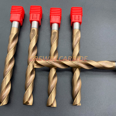 Solid Carbide Twist Drills Bits Extended Length Drilling Deep Holes In Steel